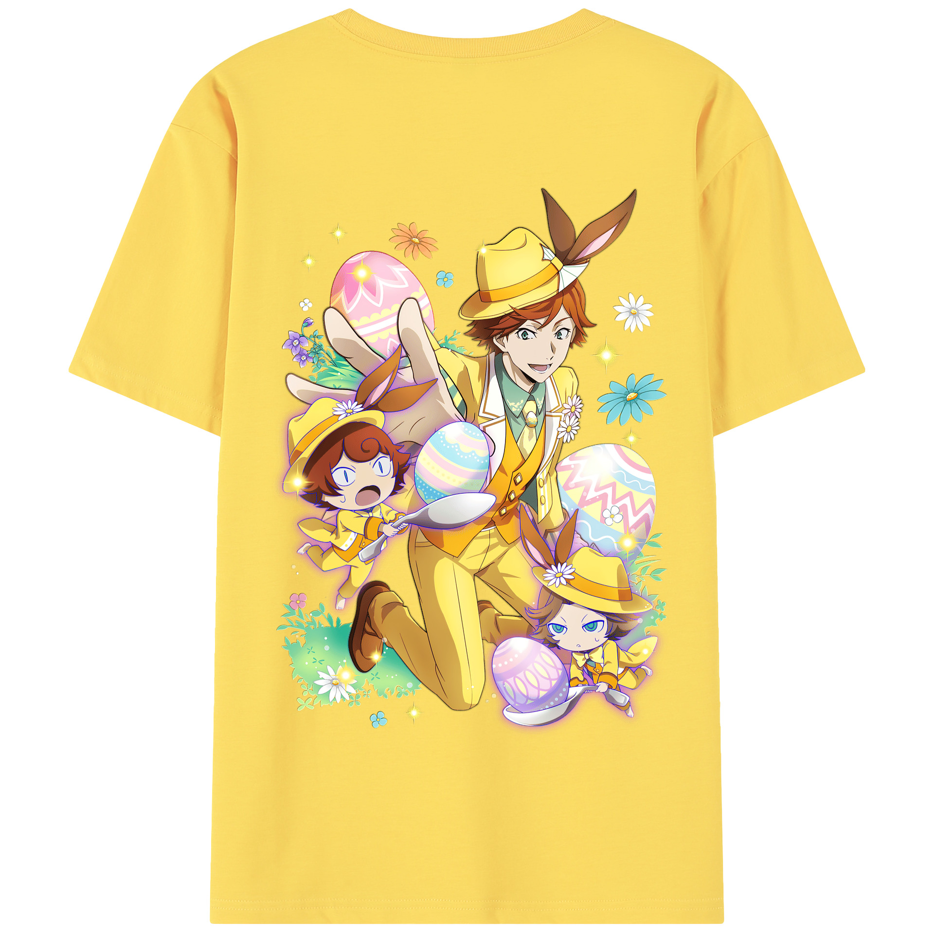 （画像用） 文豪ストレイドッグス Bungo Stray Dogs 綿100％半袖Tシャツ（背面プリント）