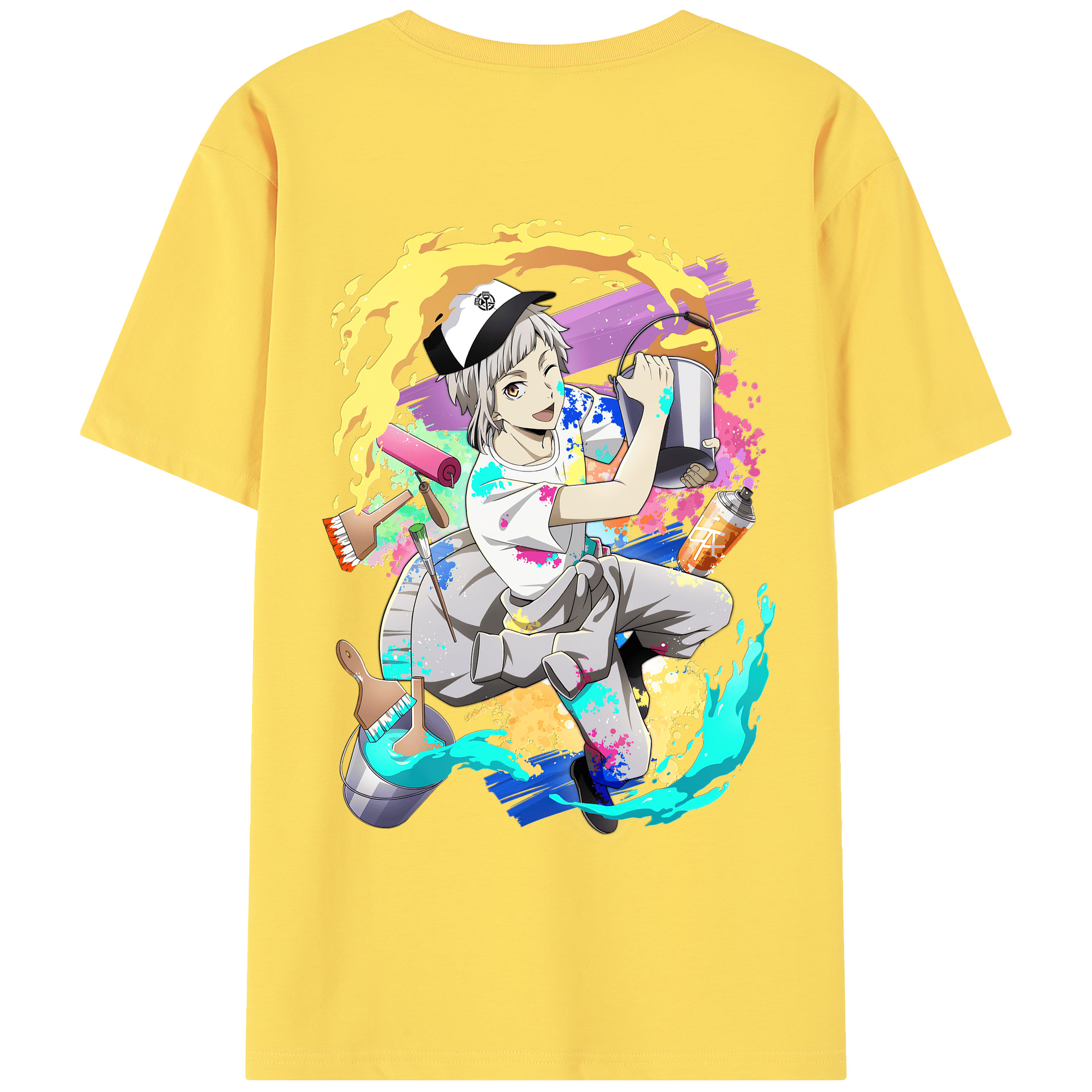 （画像用） 文豪ストレイドッグス Bungo Stray Dogs 綿100％半袖Tシャツ（背面プリント）