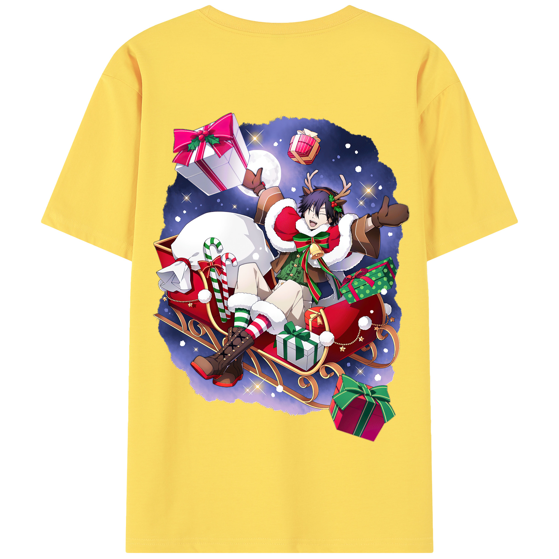 （画像用） 文豪ストレイドッグス Bungo Stray Dogs 綿100％半袖Tシャツ（背面プリント）
