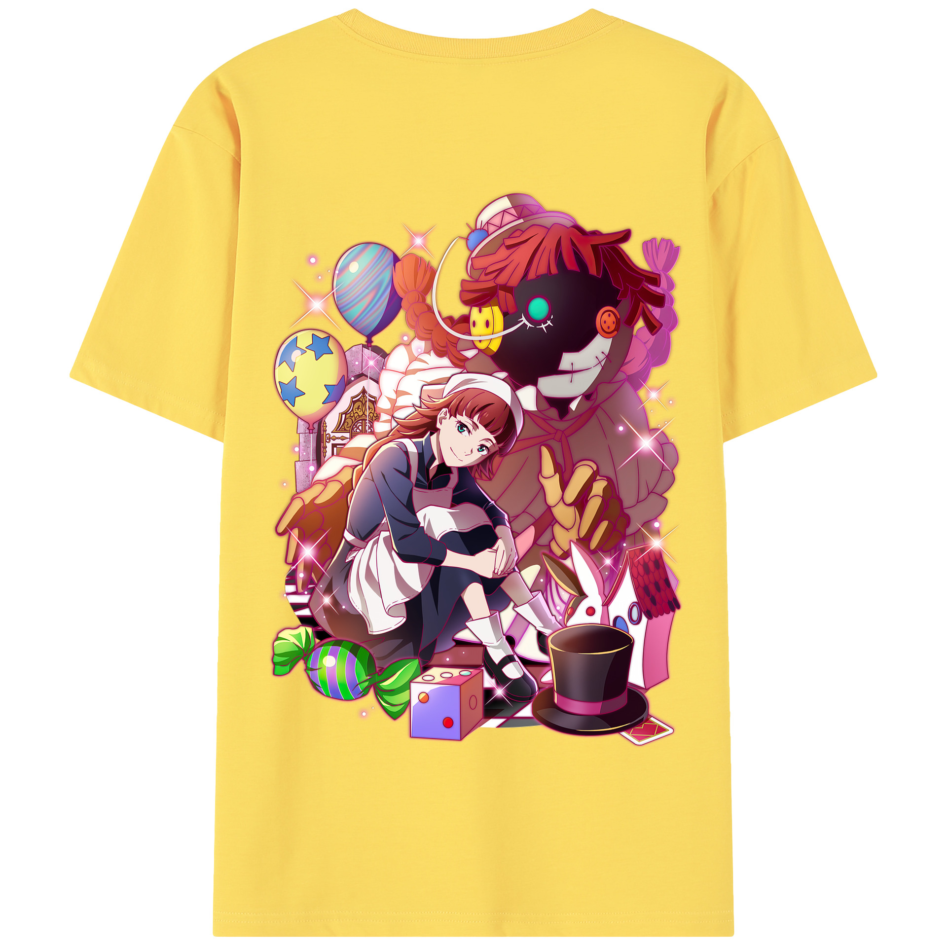 （画像用） 文豪ストレイドッグス Bungo Stray Dogs 綿100％半袖Tシャツ（背面プリント）