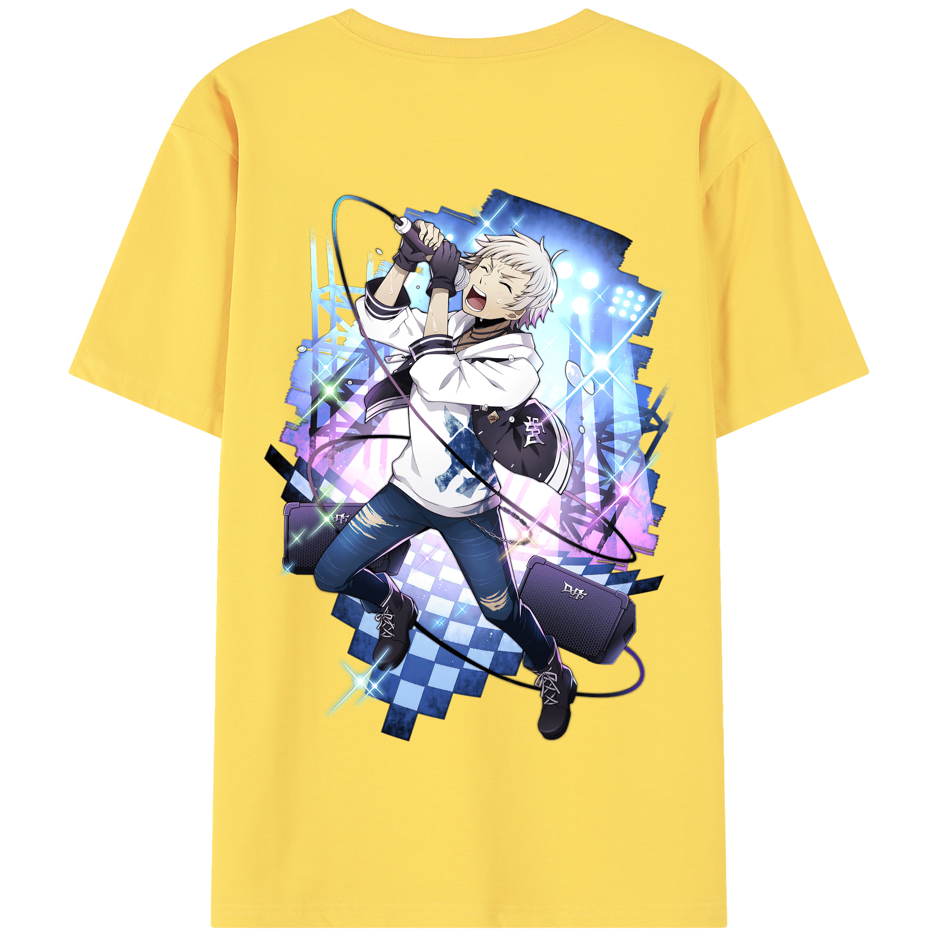 （画像用） 文豪ストレイドッグス Bungo Stray Dogs 綿100％半袖Tシャツ（背面プリント）