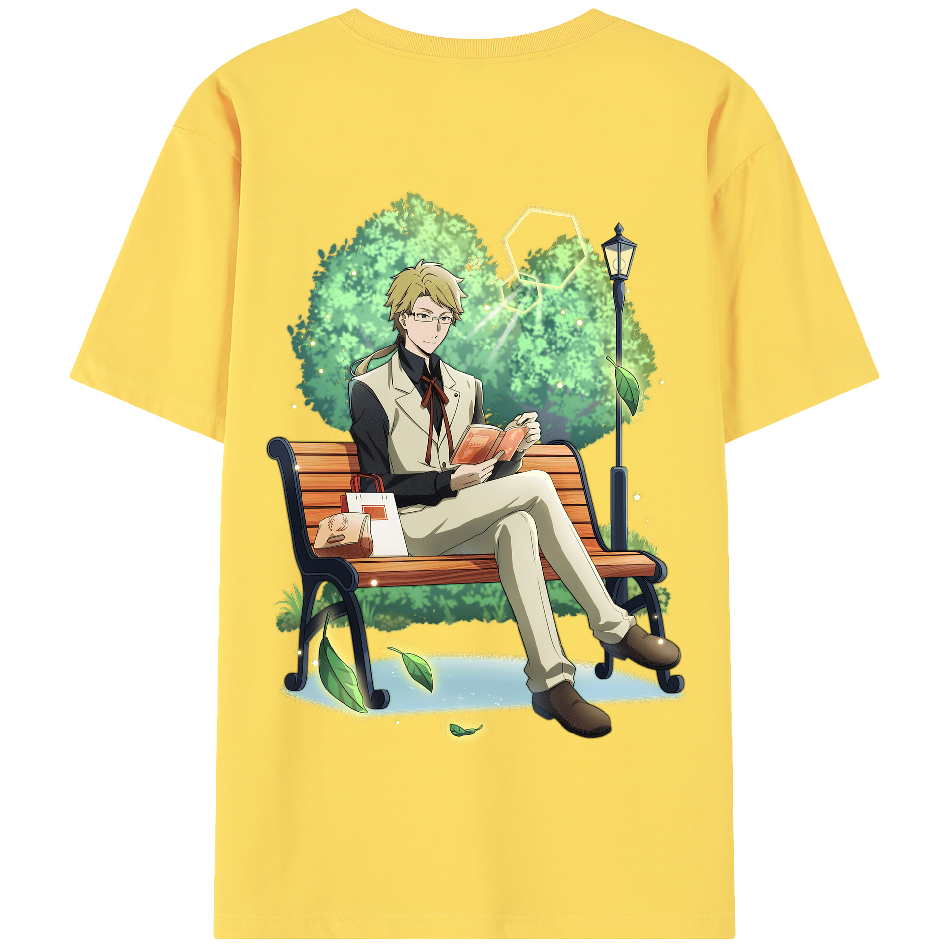 （画像用） 文豪ストレイドッグス Bungo Stray Dogs 綿100％半袖Tシャツ（背面プリント）