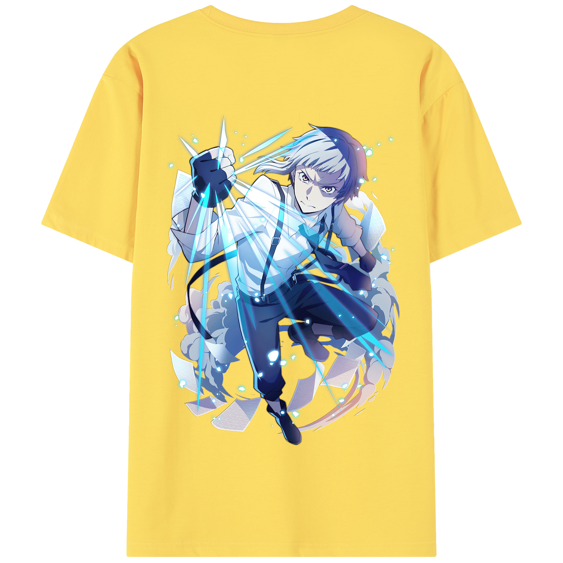 （画像用） 文豪ストレイドッグス Bungo Stray Dogs 綿100％半袖Tシャツ（背面プリント）