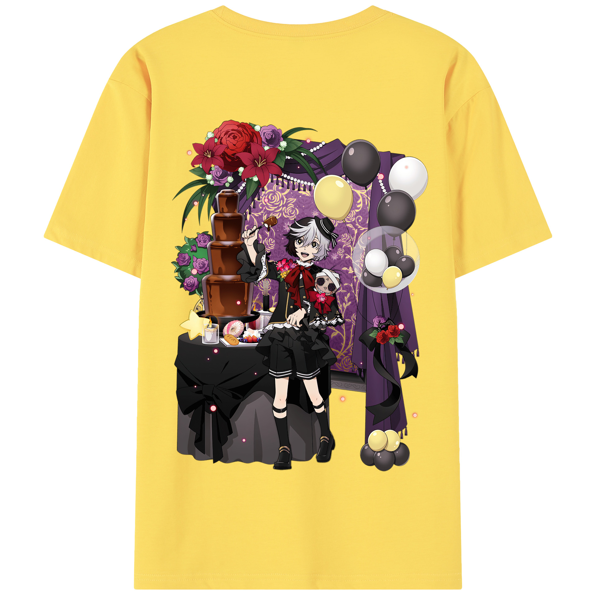 （画像用） 文豪ストレイドッグス Bungo Stray Dogs 綿100％半袖Tシャツ（背面プリント）