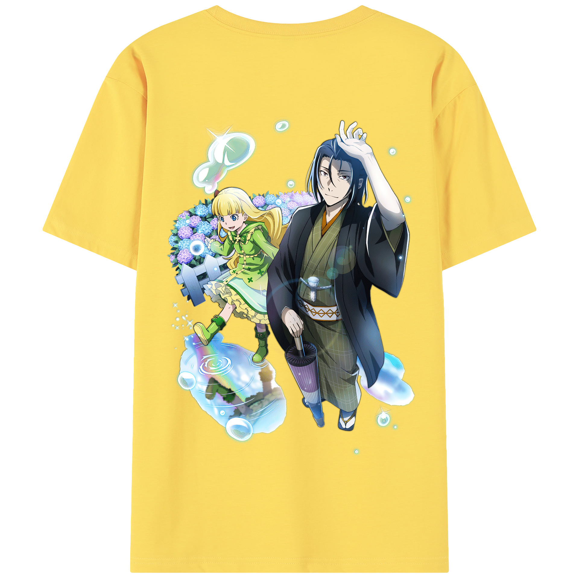 （画像用） 文豪ストレイドッグス Bungo Stray Dogs 綿100％半袖Tシャツ（背面プリント）