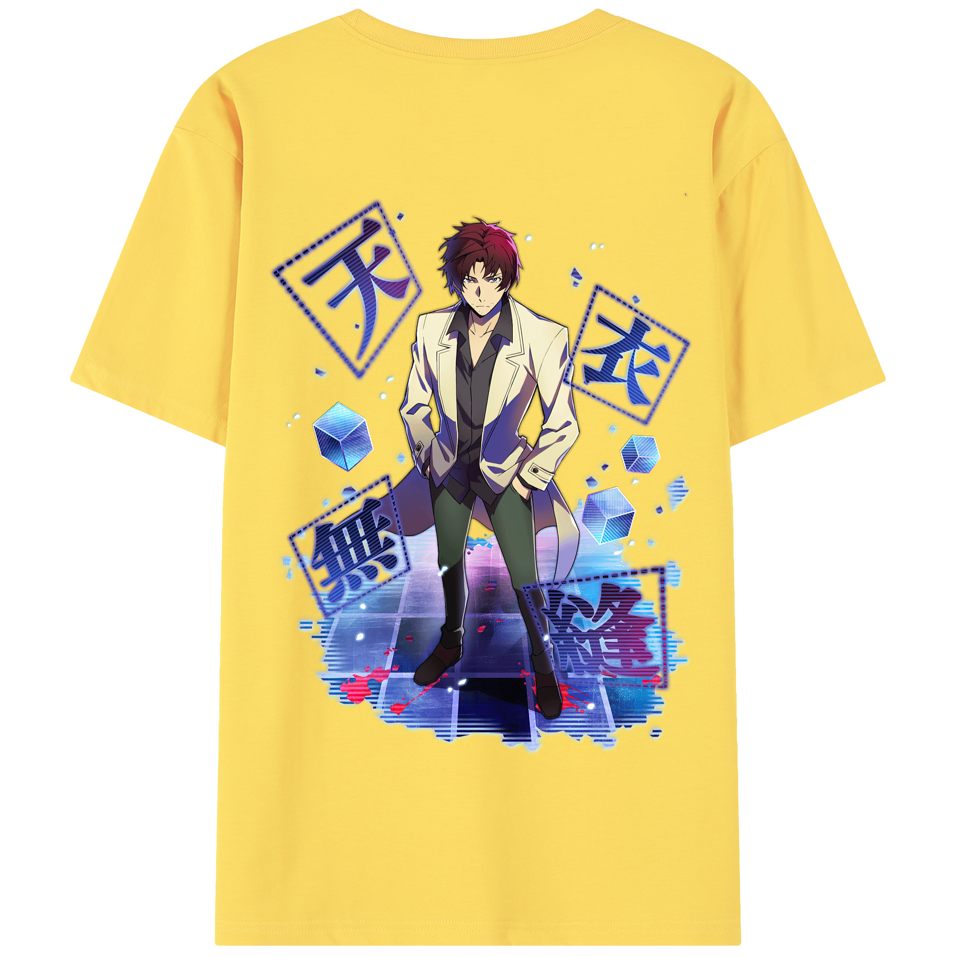 （画像用） 文豪ストレイドッグス Bungo Stray Dogs 綿100％半袖Tシャツ（背面プリント）
