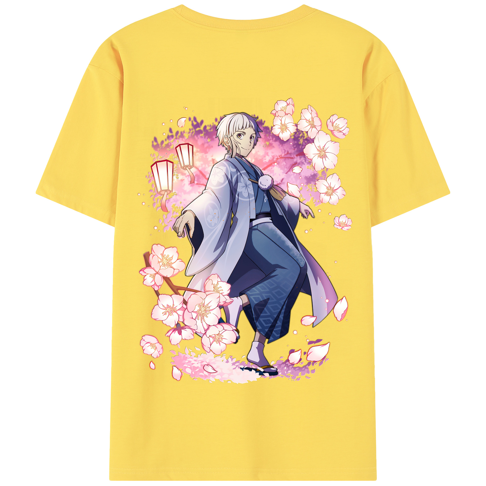 （画像用） 文豪ストレイドッグス Bungo Stray Dogs 綿100％半袖Tシャツ（背面プリント）