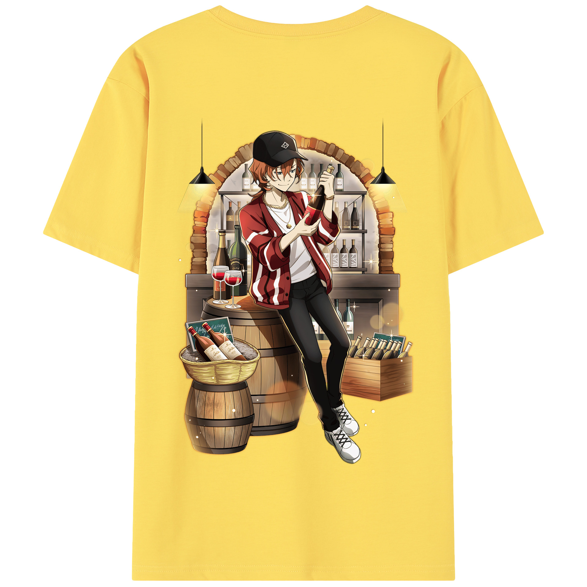 （画像用） 文豪ストレイドッグス Bungo Stray Dogs 綿100％半袖Tシャツ（背面プリント）