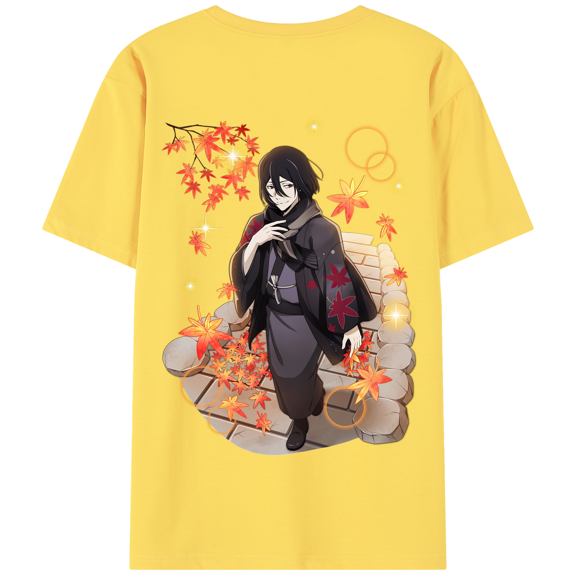 （画像用） 文豪ストレイドッグス Bungo Stray Dogs 綿100％半袖Tシャツ（背面プリント）