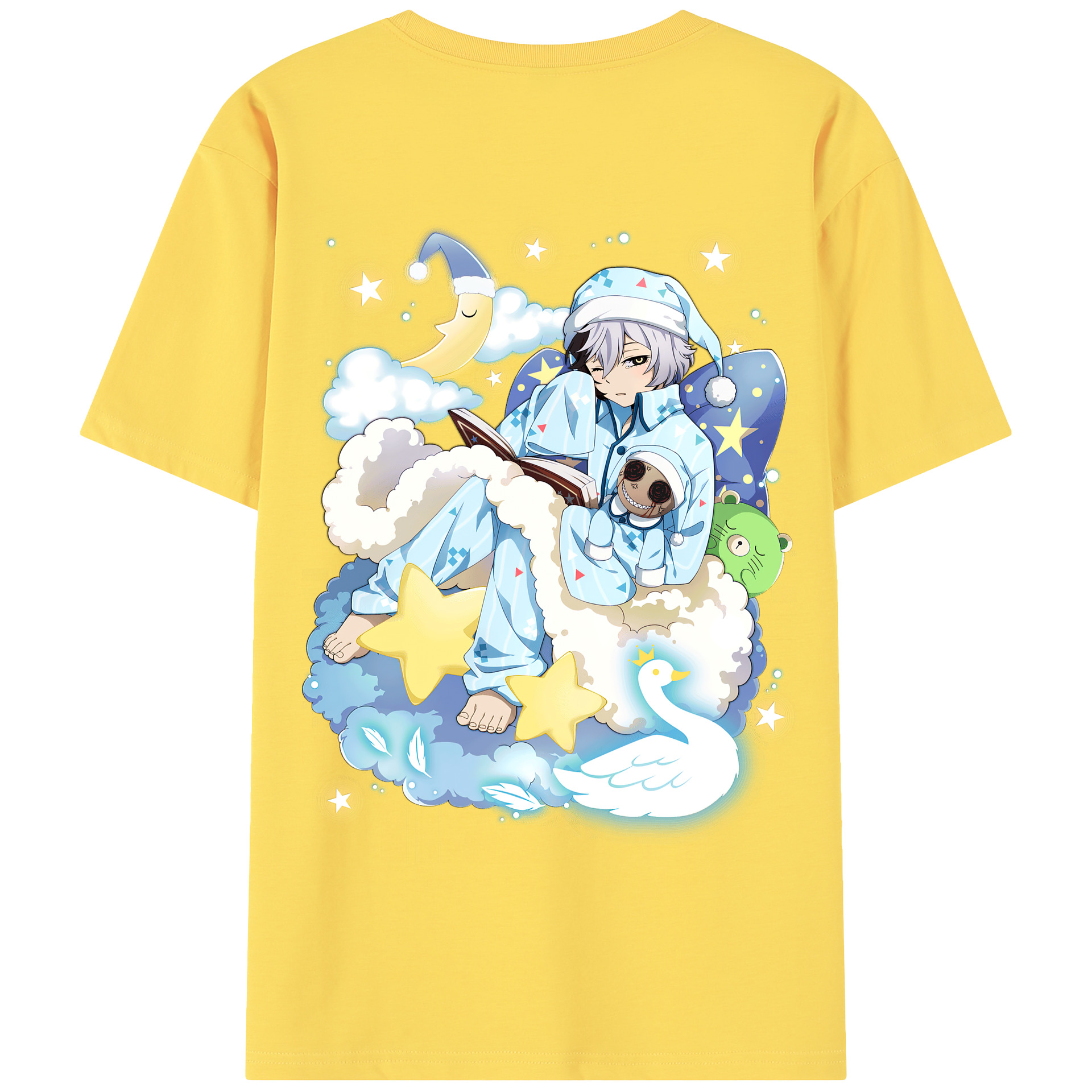 （画像用） 文豪ストレイドッグス Bungo Stray Dogs 綿100％半袖Tシャツ（背面プリント）