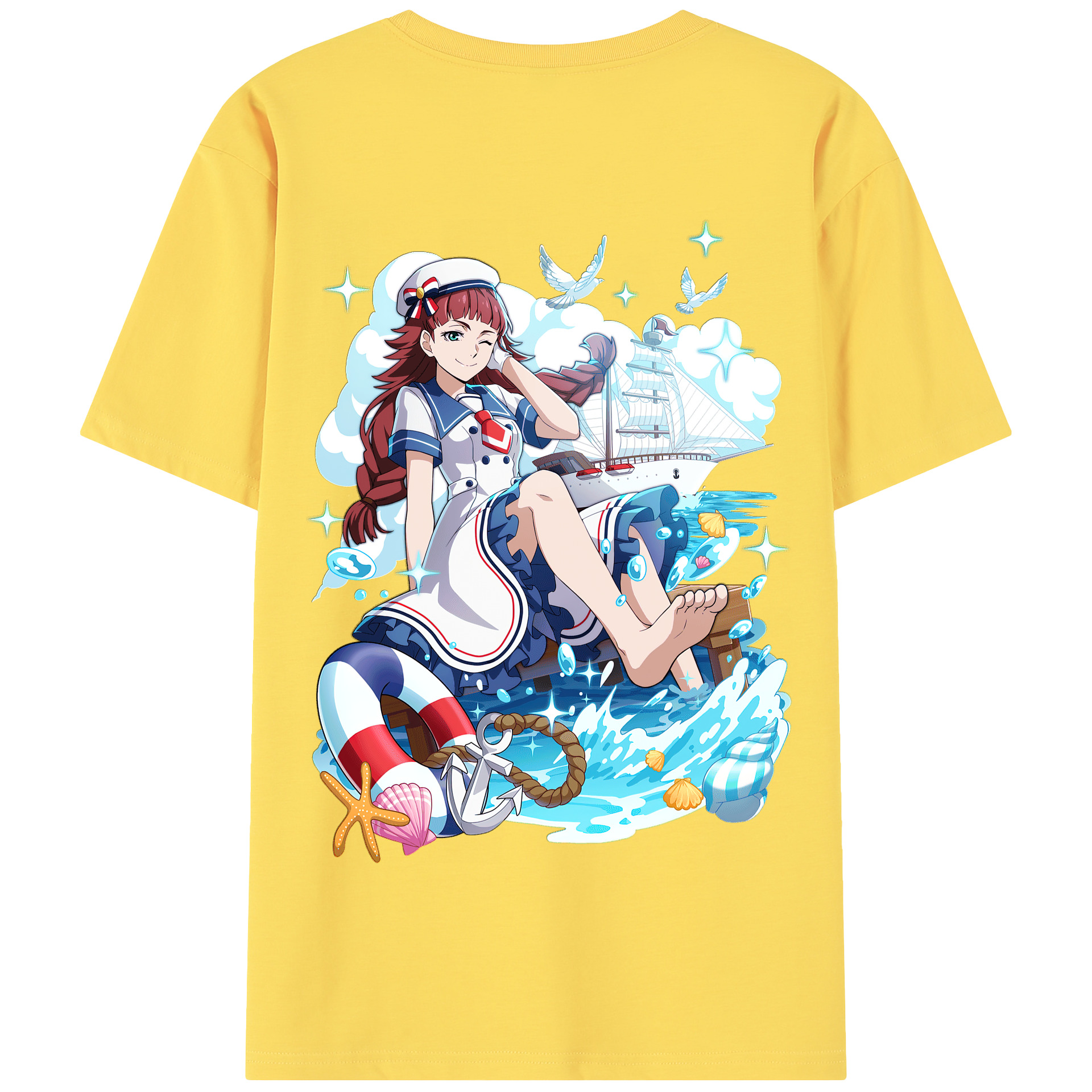（画像用） 文豪ストレイドッグス Bungo Stray Dogs 綿100％半袖Tシャツ（背面プリント）