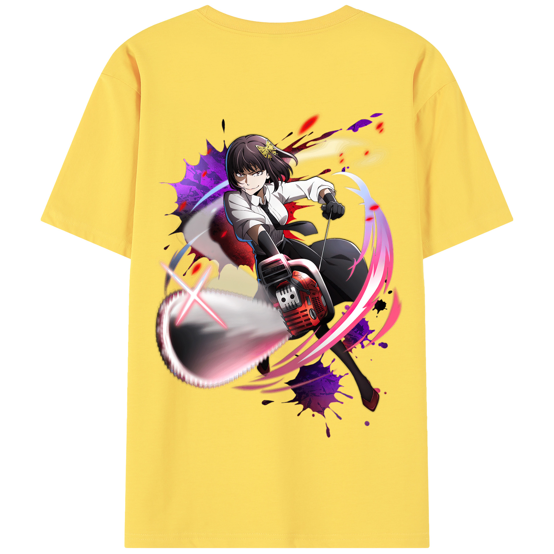 （画像用） 文豪ストレイドッグス Bungo Stray Dogs 綿100％半袖Tシャツ（背面プリント）