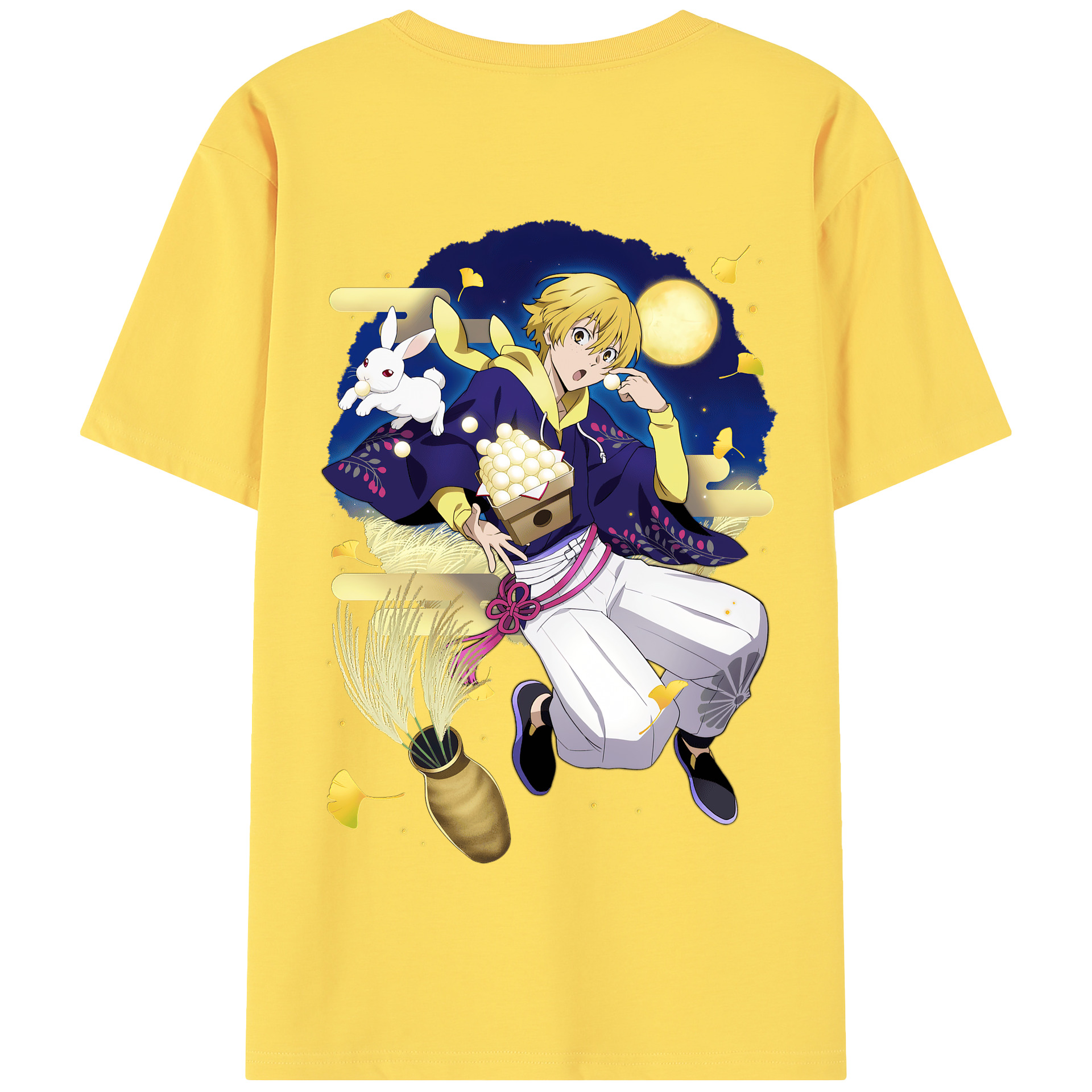 （画像用） 文豪ストレイドッグス Bungo Stray Dogs 綿100％半袖Tシャツ（背面プリント）