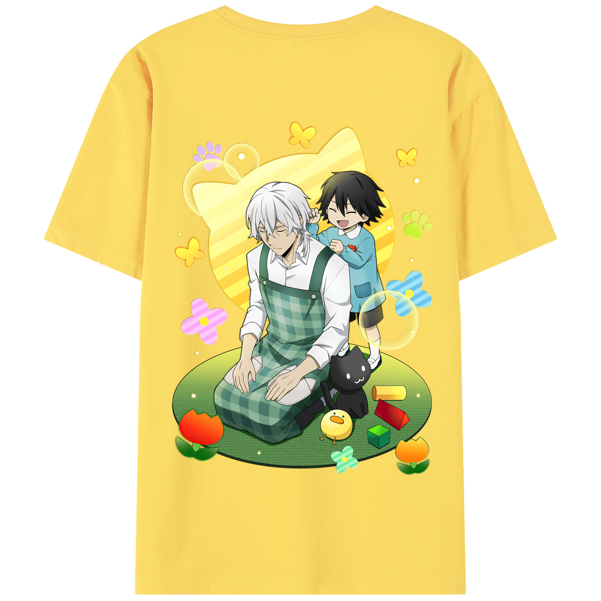 （画像用） 文豪ストレイドッグス Bungo Stray Dogs 綿100％半袖Tシャツ（背面プリント）