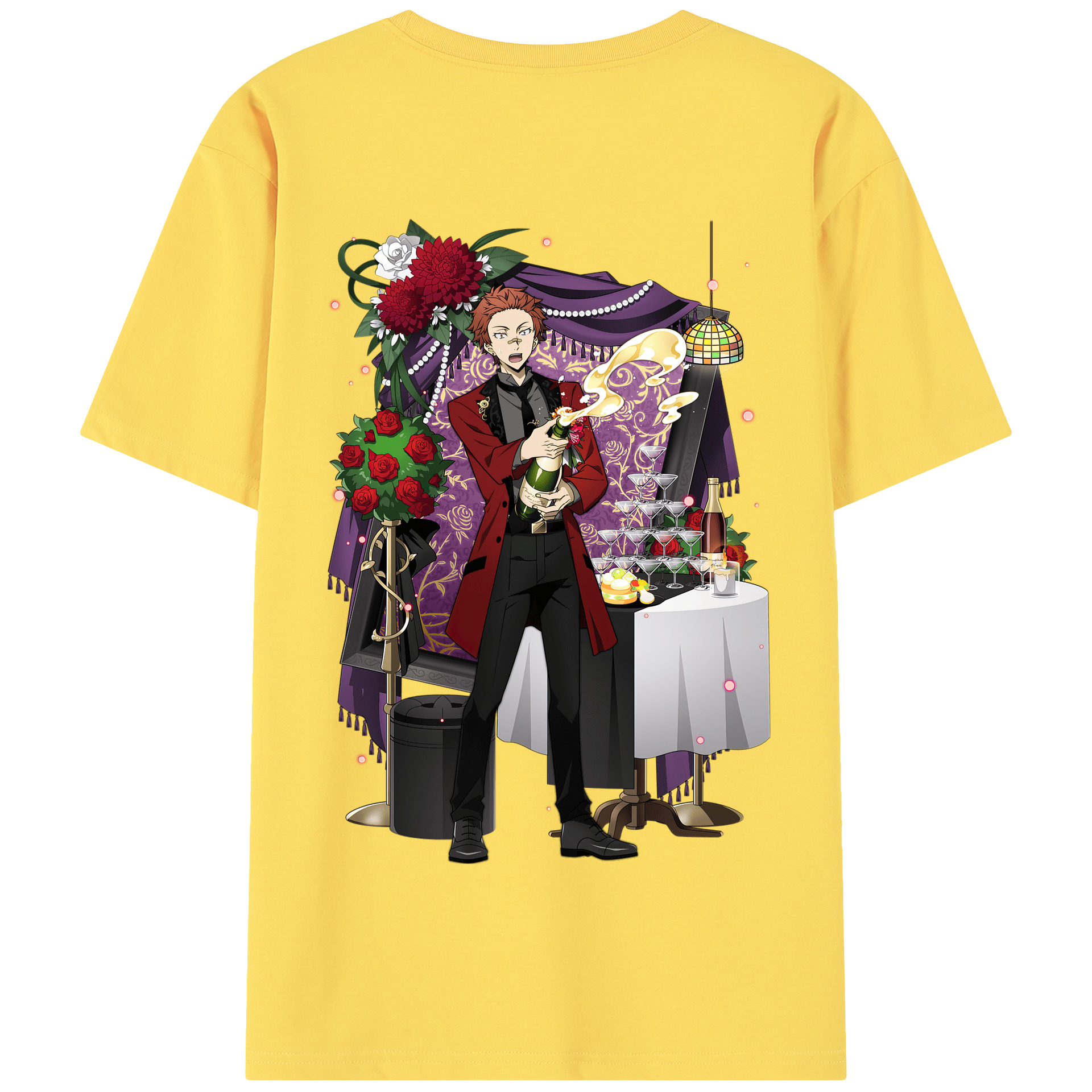 （画像用） 文豪ストレイドッグス Bungo Stray Dogs 綿100％半袖Tシャツ（背面プリント）