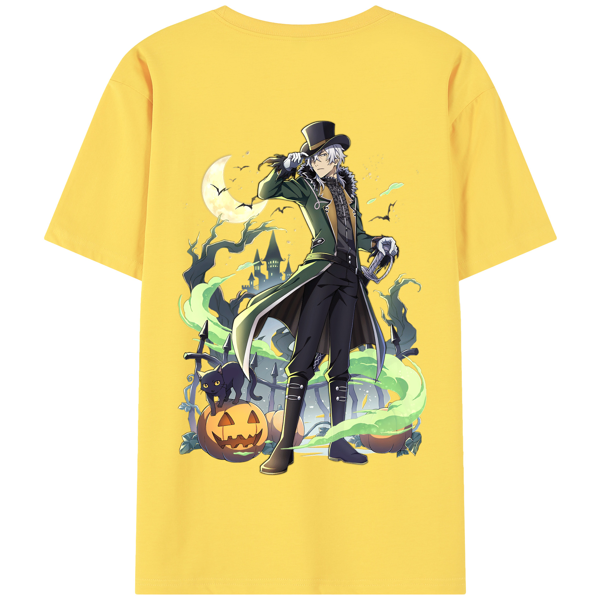 （画像用） 文豪ストレイドッグス Bungo Stray Dogs 綿100％半袖Tシャツ（背面プリント）