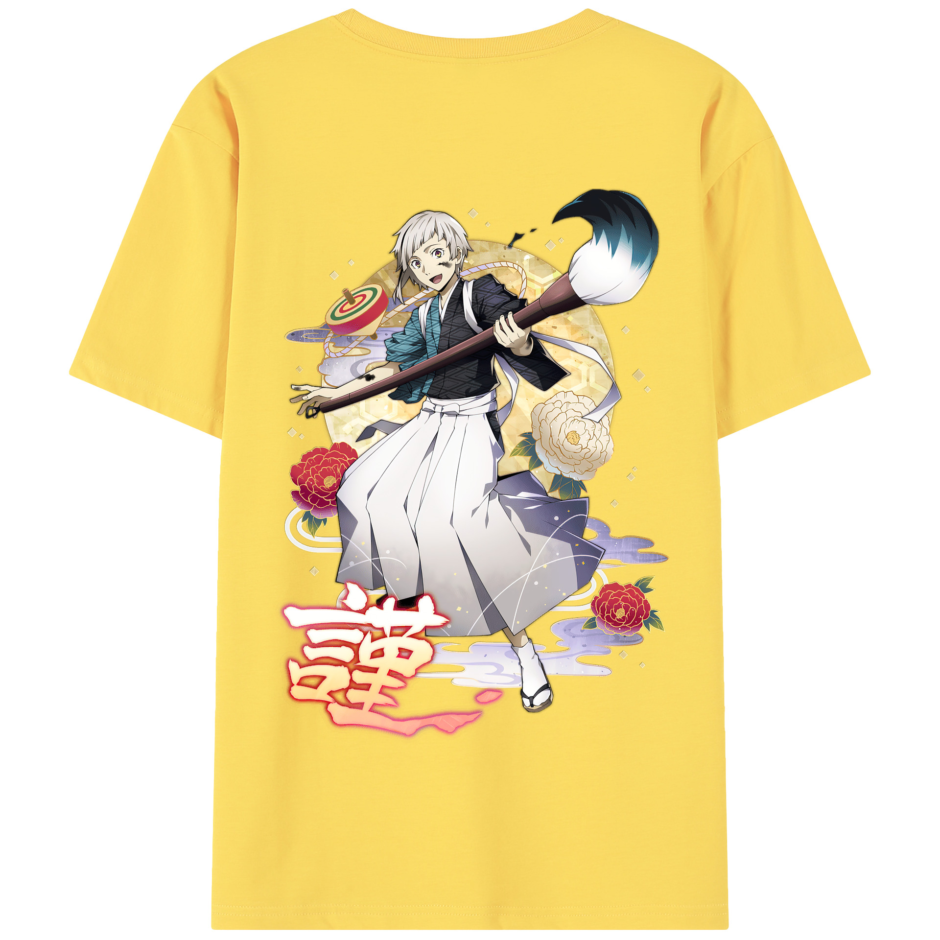 （画像用） 文豪ストレイドッグス Bungo Stray Dogs 綿100％半袖Tシャツ（背面プリント）
