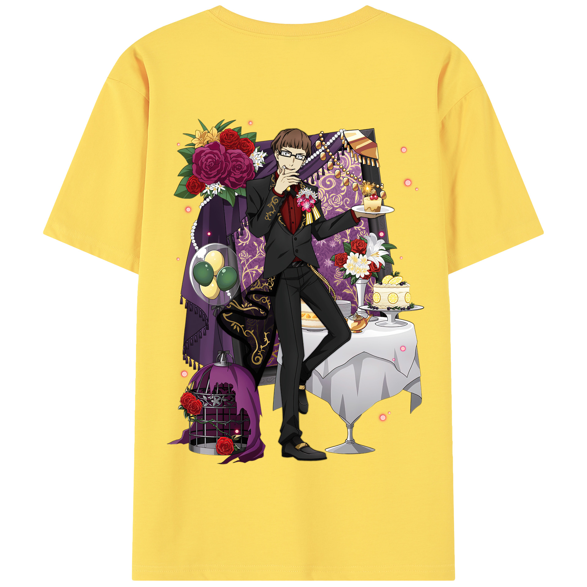 （画像用） 文豪ストレイドッグス Bungo Stray Dogs 綿100％半袖Tシャツ（背面プリント）