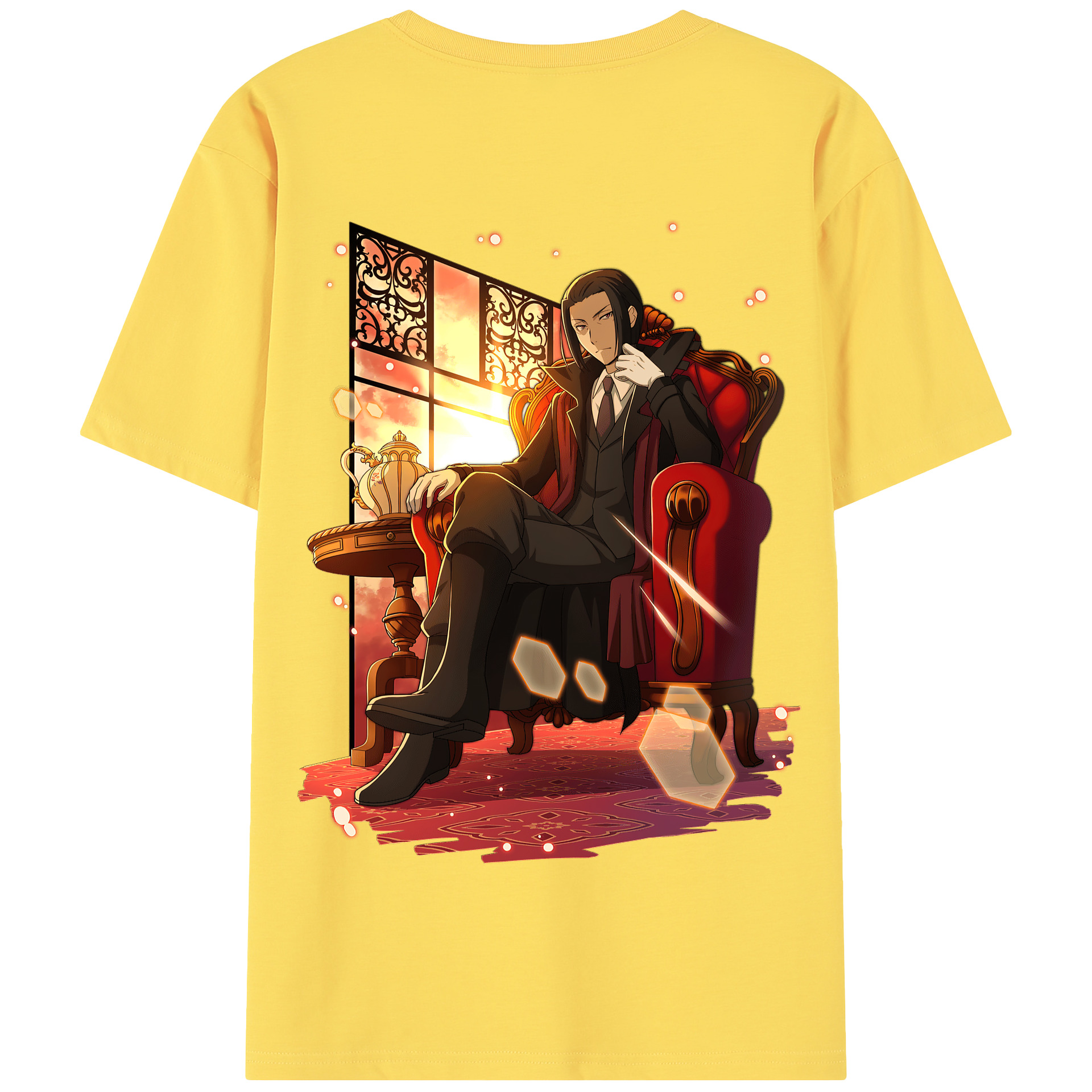 （画像用） 文豪ストレイドッグス Bungo Stray Dogs 綿100％半袖Tシャツ（背面プリント）