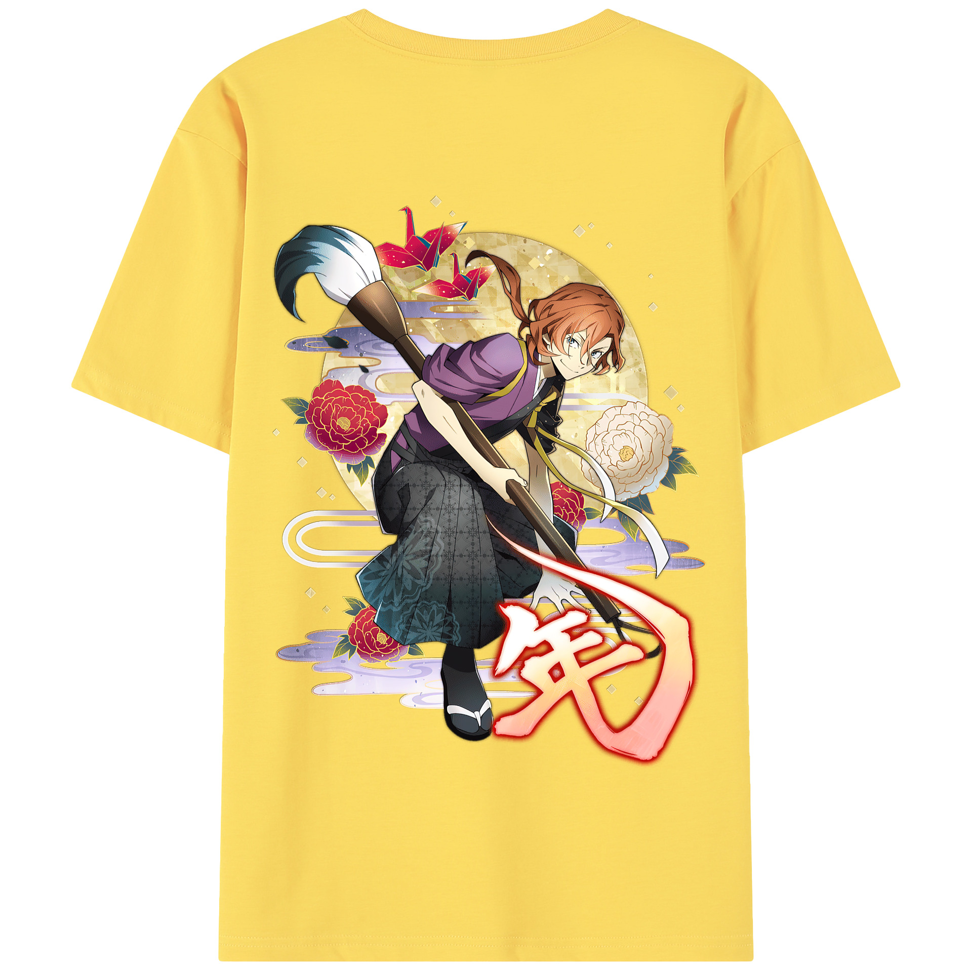 （画像用） 文豪ストレイドッグス Bungo Stray Dogs 綿100％半袖Tシャツ（背面プリント）