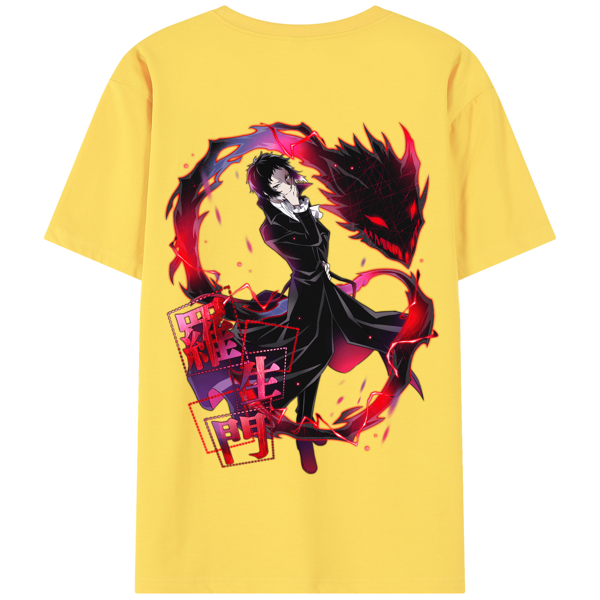 （画像用） 文豪ストレイドッグス Bungo Stray Dogs 綿100％半袖Tシャツ（背面プリント）
