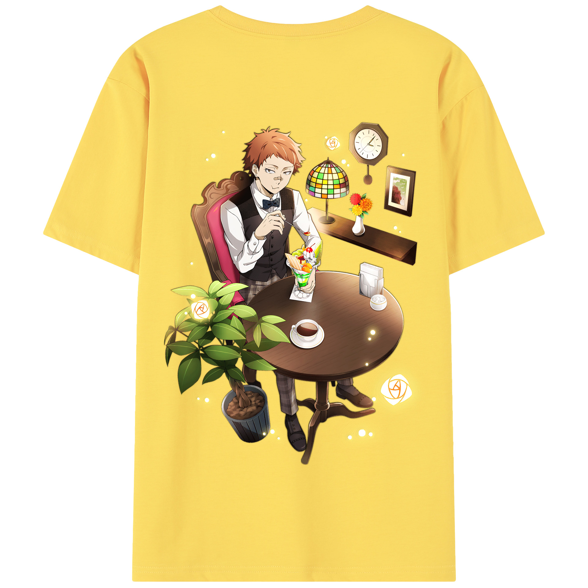 （画像用） 文豪ストレイドッグス Bungo Stray Dogs 綿100％半袖Tシャツ（背面プリント）