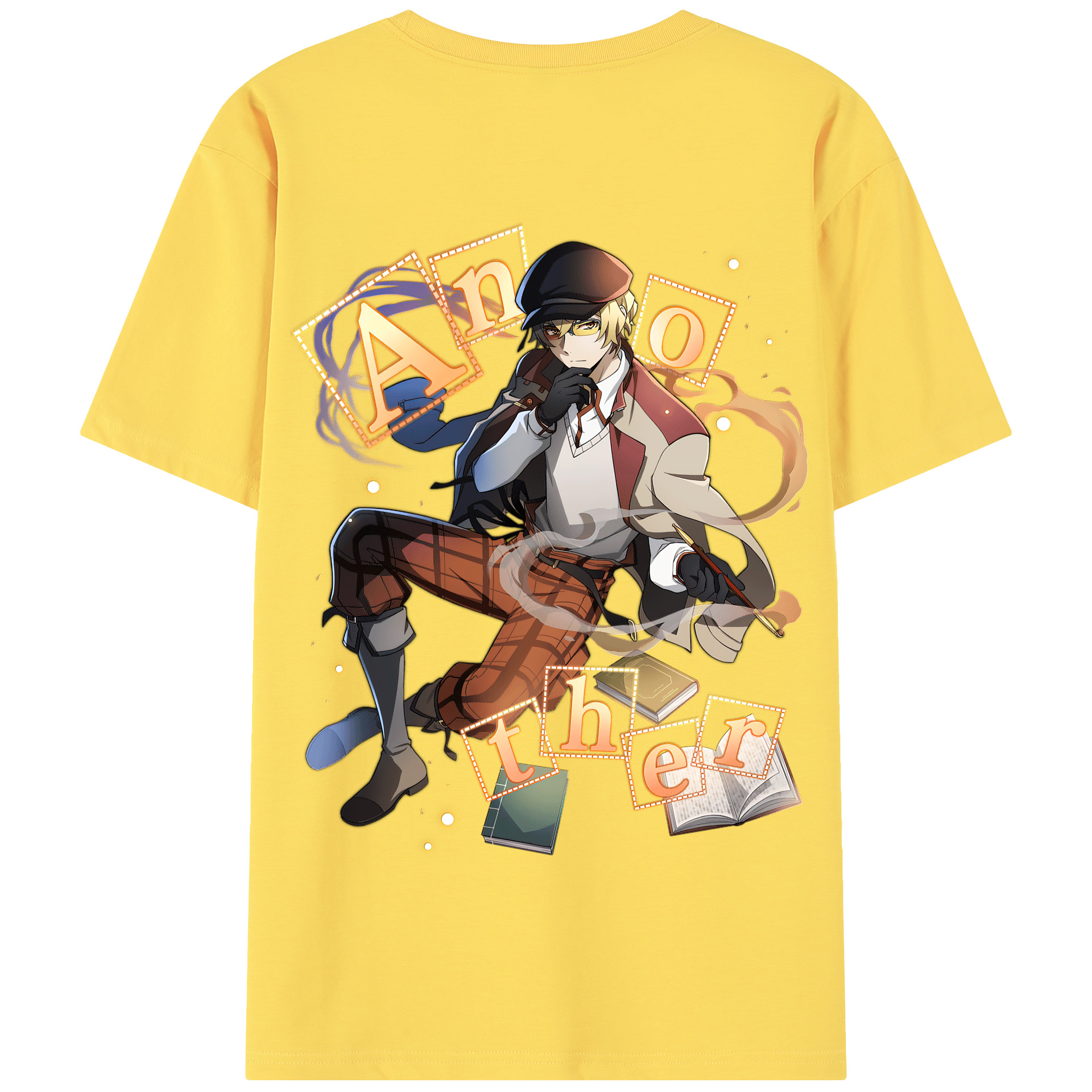 （画像用） 文豪ストレイドッグス Bungo Stray Dogs 綿100％半袖Tシャツ（背面プリント）