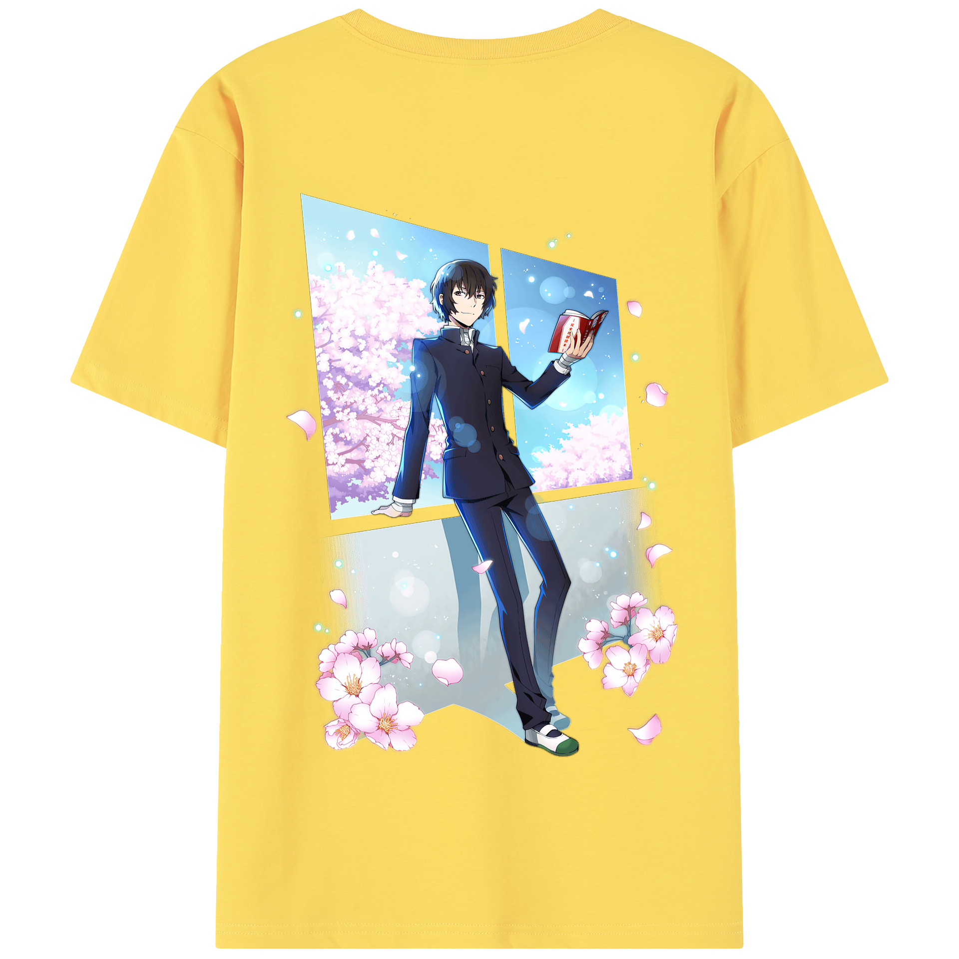 （画像用） 文豪ストレイドッグス Bungo Stray Dogs 綿100％半袖Tシャツ（背面プリント）