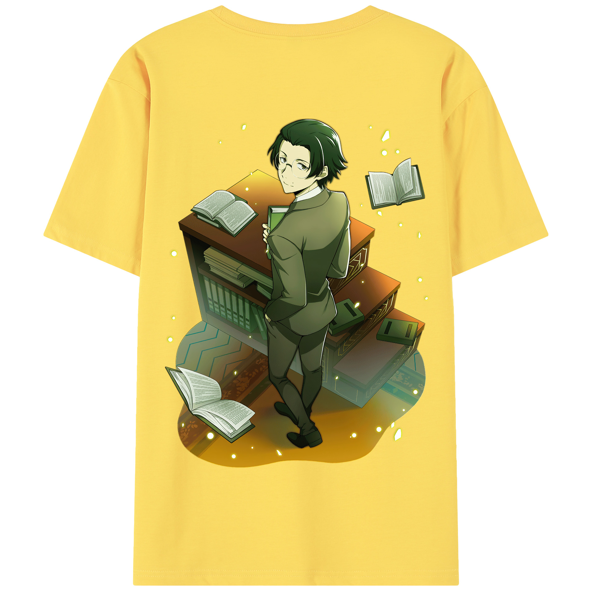 （画像用） 文豪ストレイドッグス Bungo Stray Dogs 綿100％半袖Tシャツ（背面プリント）