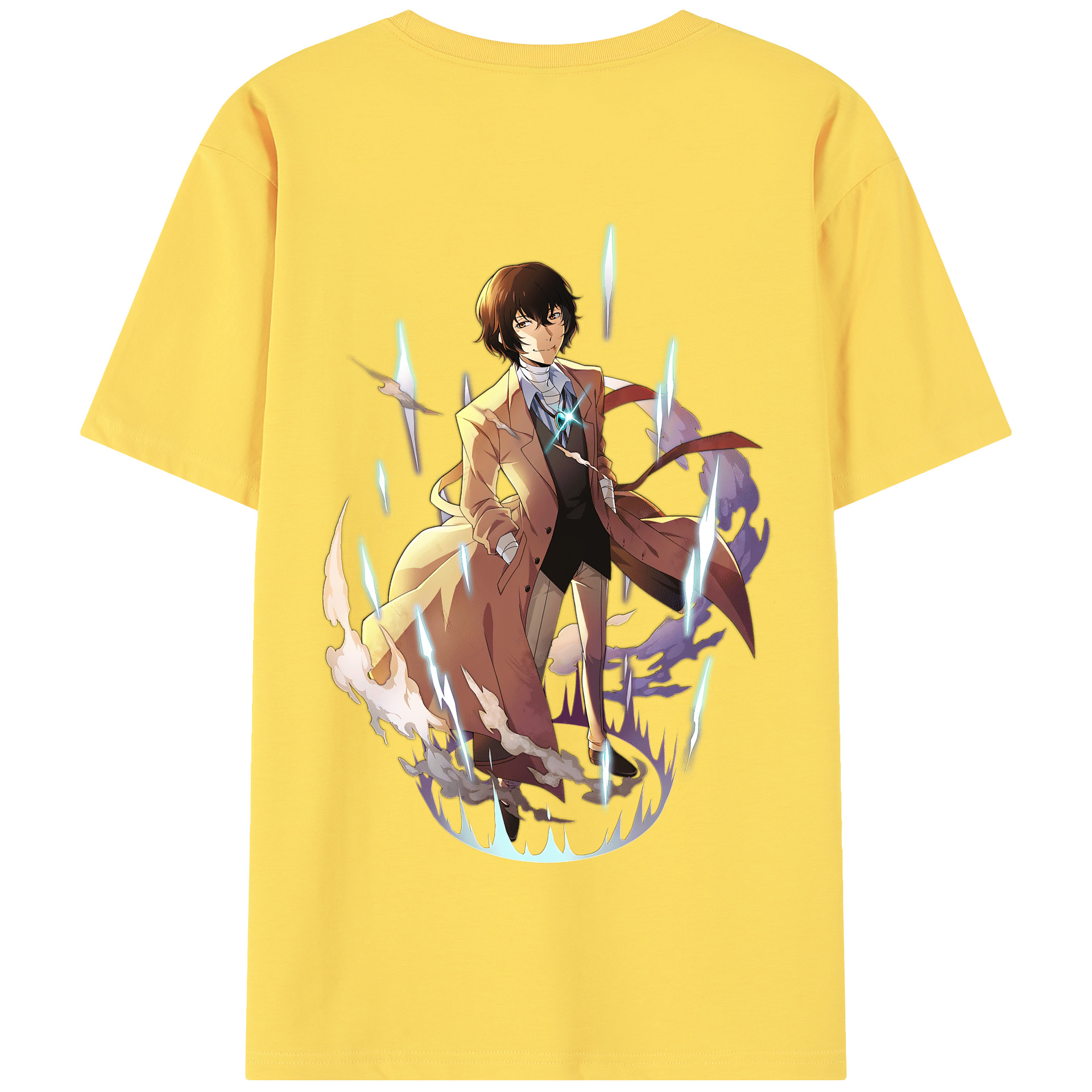 （画像用） 文豪ストレイドッグス Bungo Stray Dogs 綿100％半袖Tシャツ（背面プリント）