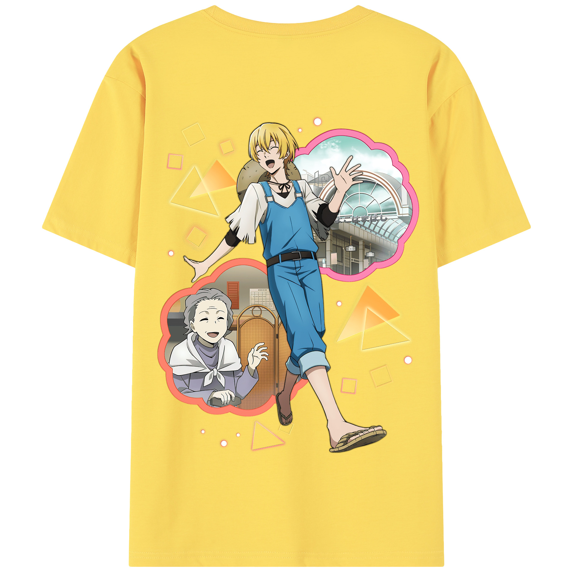 （画像用） 文豪ストレイドッグス Bungo Stray Dogs 綿100％半袖Tシャツ（背面プリント）