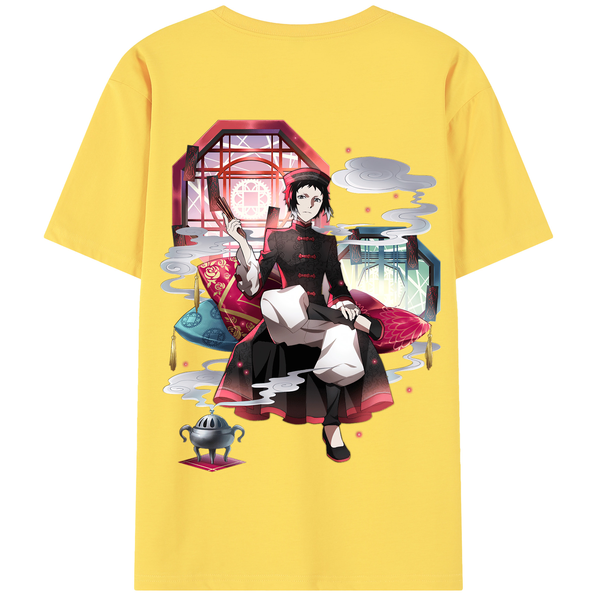 （画像用） 文豪ストレイドッグス Bungo Stray Dogs 綿100％半袖Tシャツ（背面プリント）