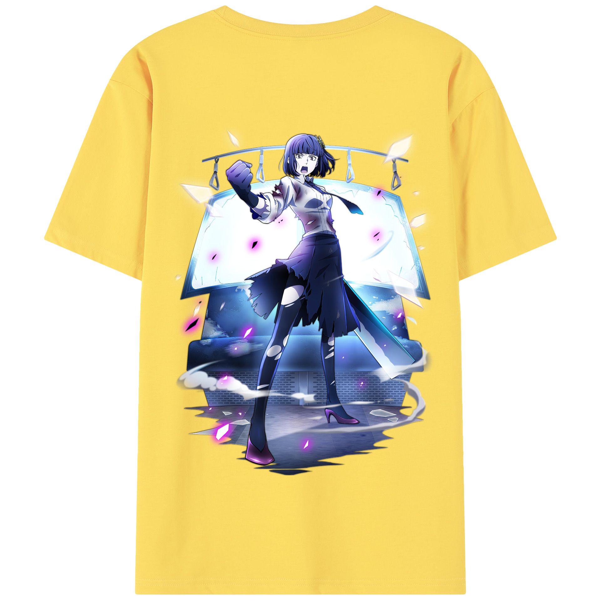 （画像用） 文豪ストレイドッグス Bungo Stray Dogs 綿100％半袖Tシャツ（背面プリント）