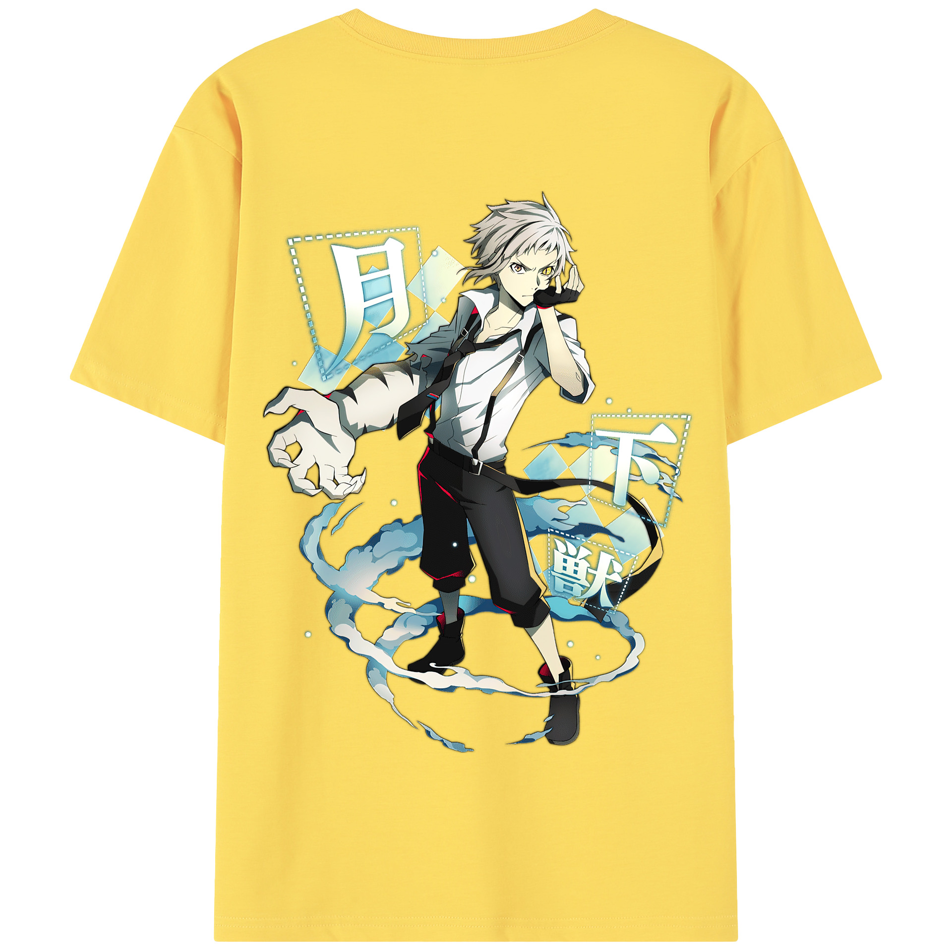 （画像用） 文豪ストレイドッグス Bungo Stray Dogs 綿100％半袖Tシャツ（背面プリント）