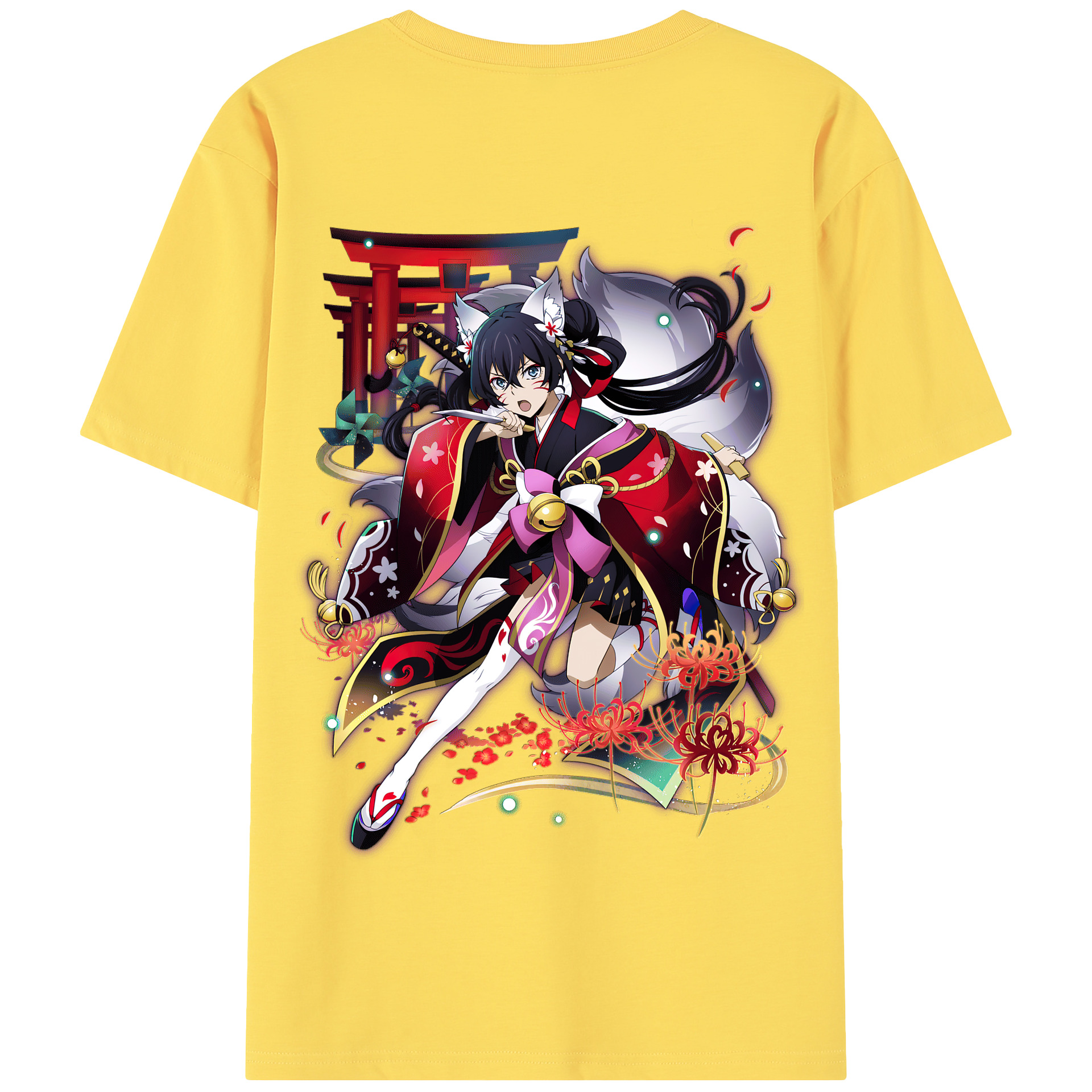 （画像用） 文豪ストレイドッグス Bungo Stray Dogs 綿100％半袖Tシャツ（背面プリント）