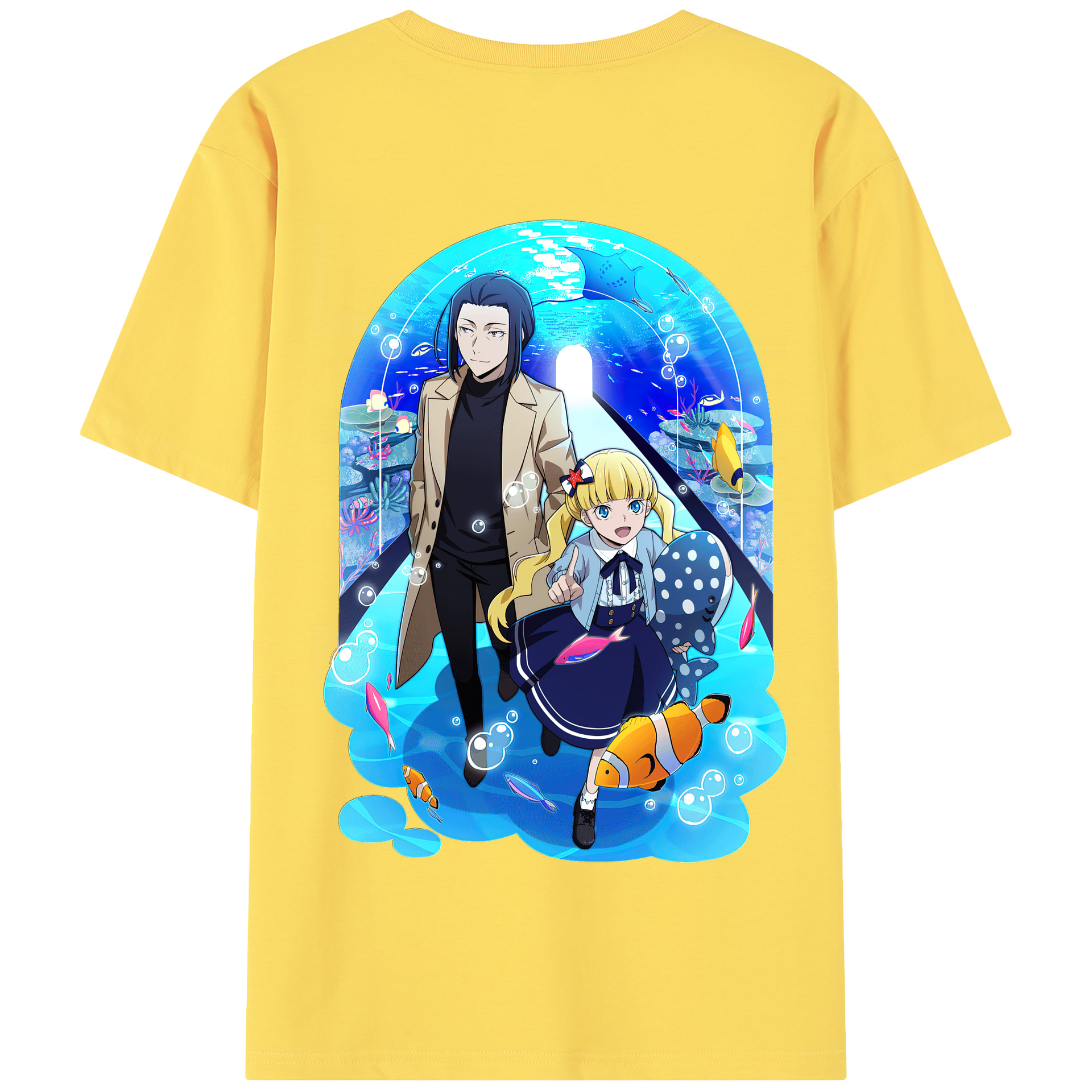 （画像用） 文豪ストレイドッグス Bungo Stray Dogs 綿100％半袖Tシャツ（背面プリント）