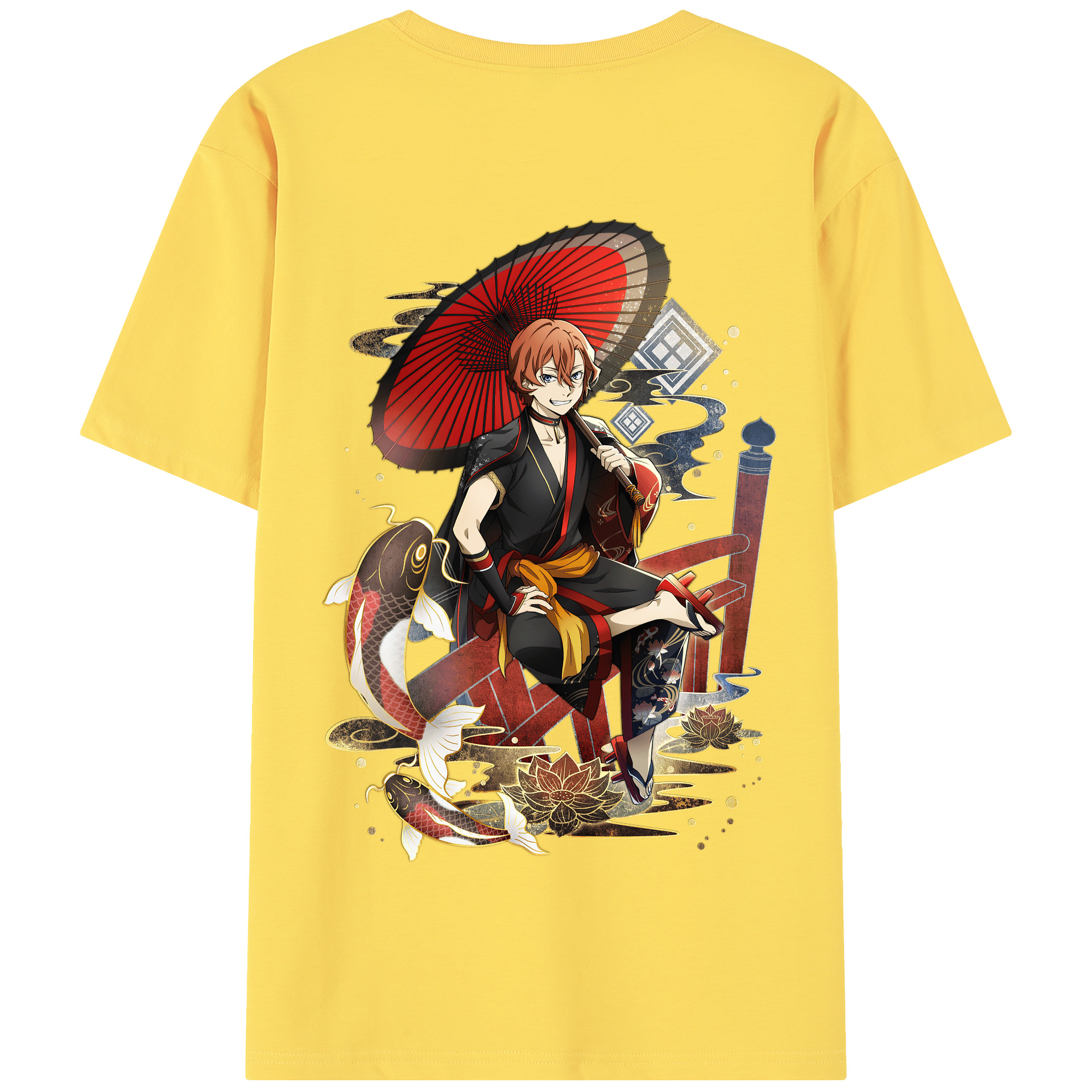 （画像用） 文豪ストレイドッグス Bungo Stray Dogs 綿100％半袖Tシャツ（背面プリント）