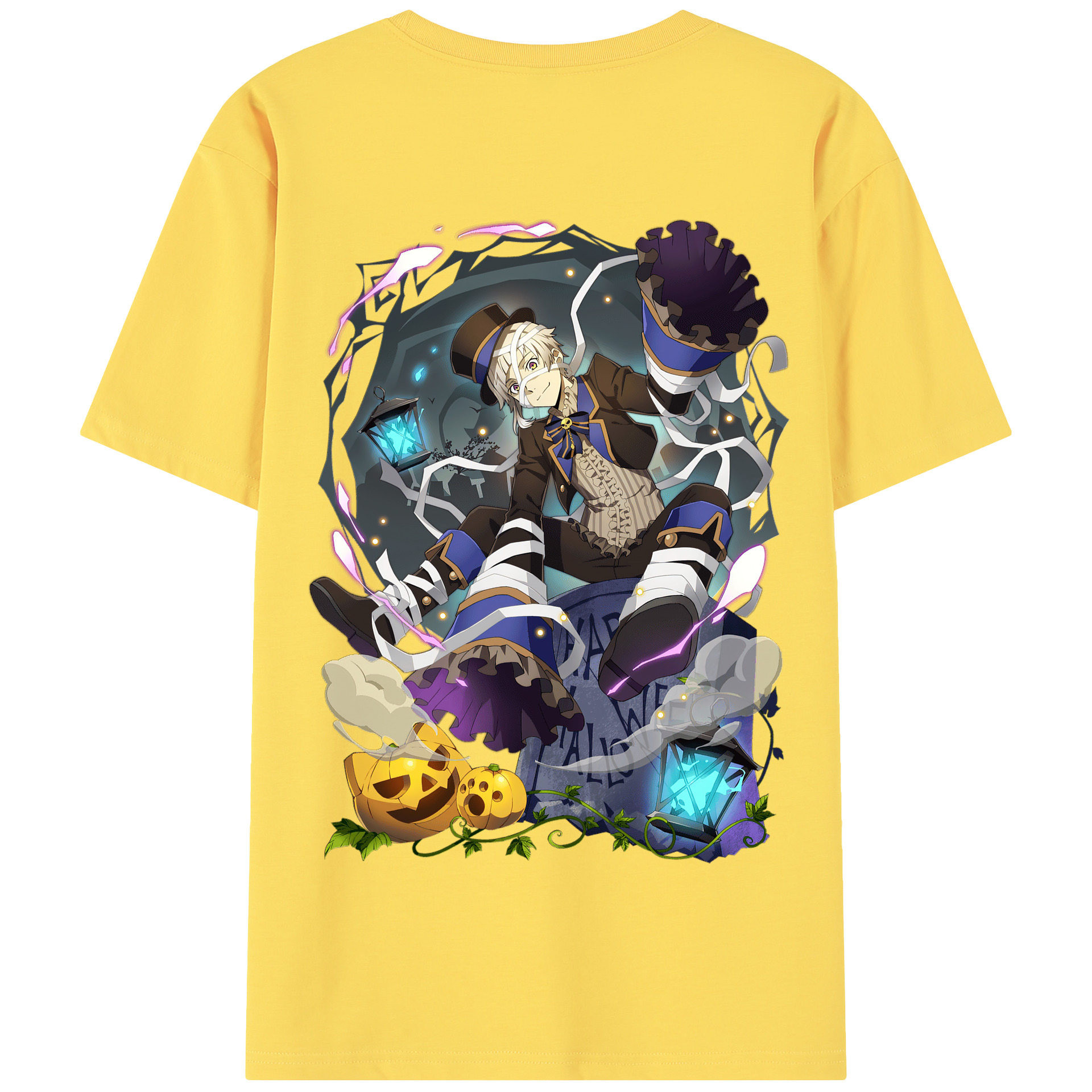 （画像用） 文豪ストレイドッグス Bungo Stray Dogs 綿100％半袖Tシャツ（背面プリント）