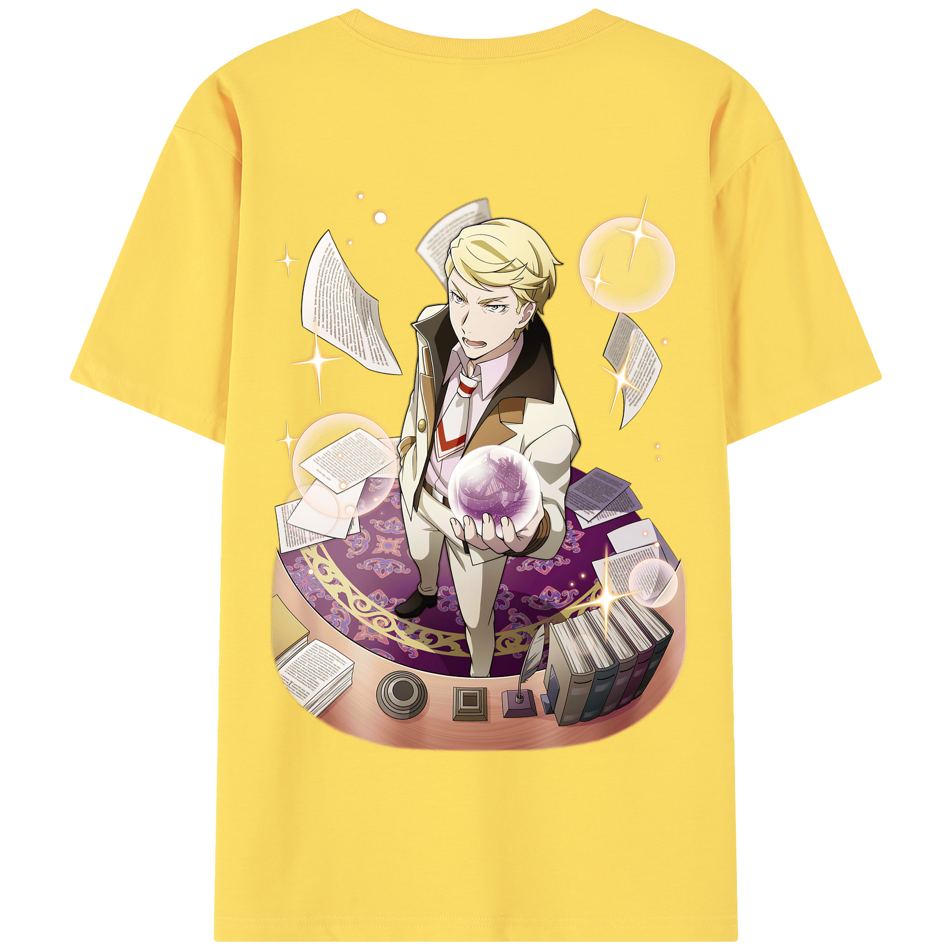 （画像用） 文豪ストレイドッグス Bungo Stray Dogs 綿100％半袖Tシャツ（背面プリント）