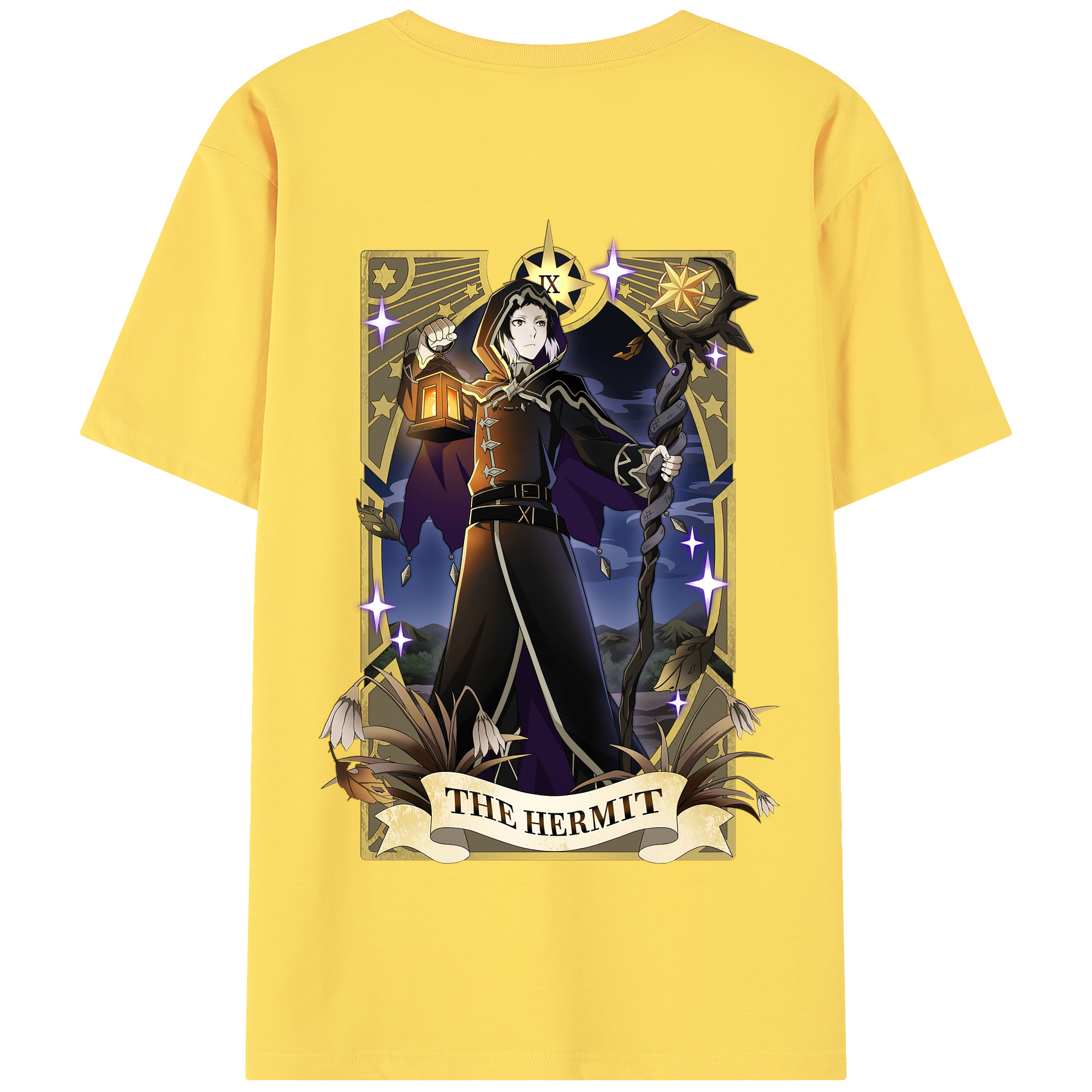 （画像用） 文豪ストレイドッグス Bungo Stray Dogs 綿100％半袖Tシャツ（背面プリント）