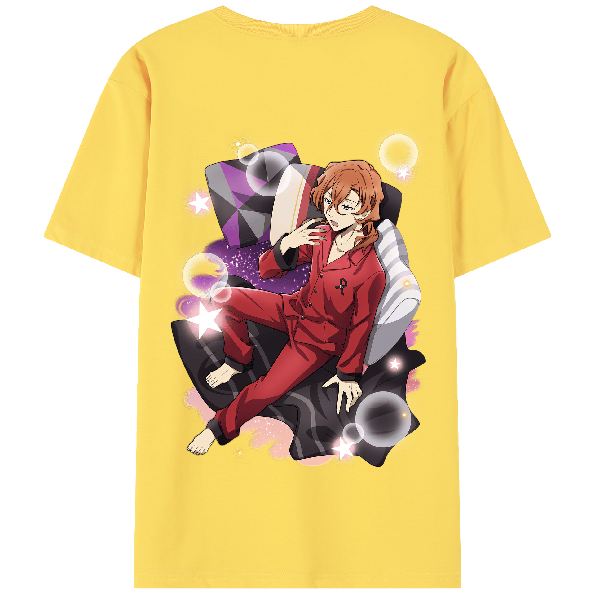 （画像用） 文豪ストレイドッグス Bungo Stray Dogs 綿100％半袖Tシャツ（背面プリント）