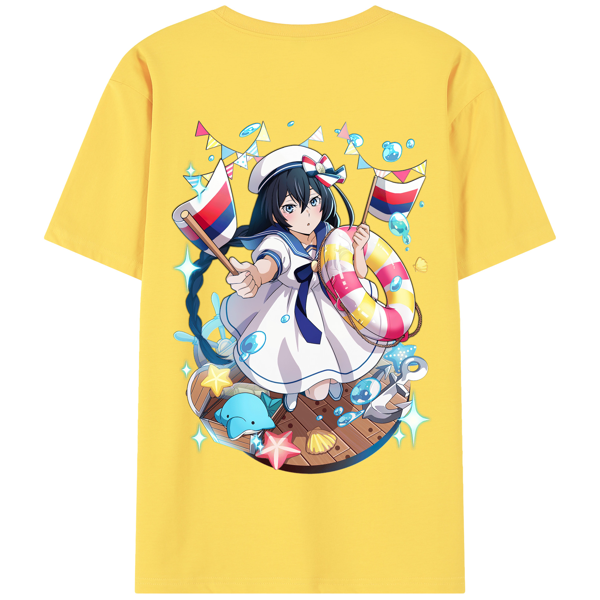 （画像用） 文豪ストレイドッグス Bungo Stray Dogs 綿100％半袖Tシャツ（背面プリント）