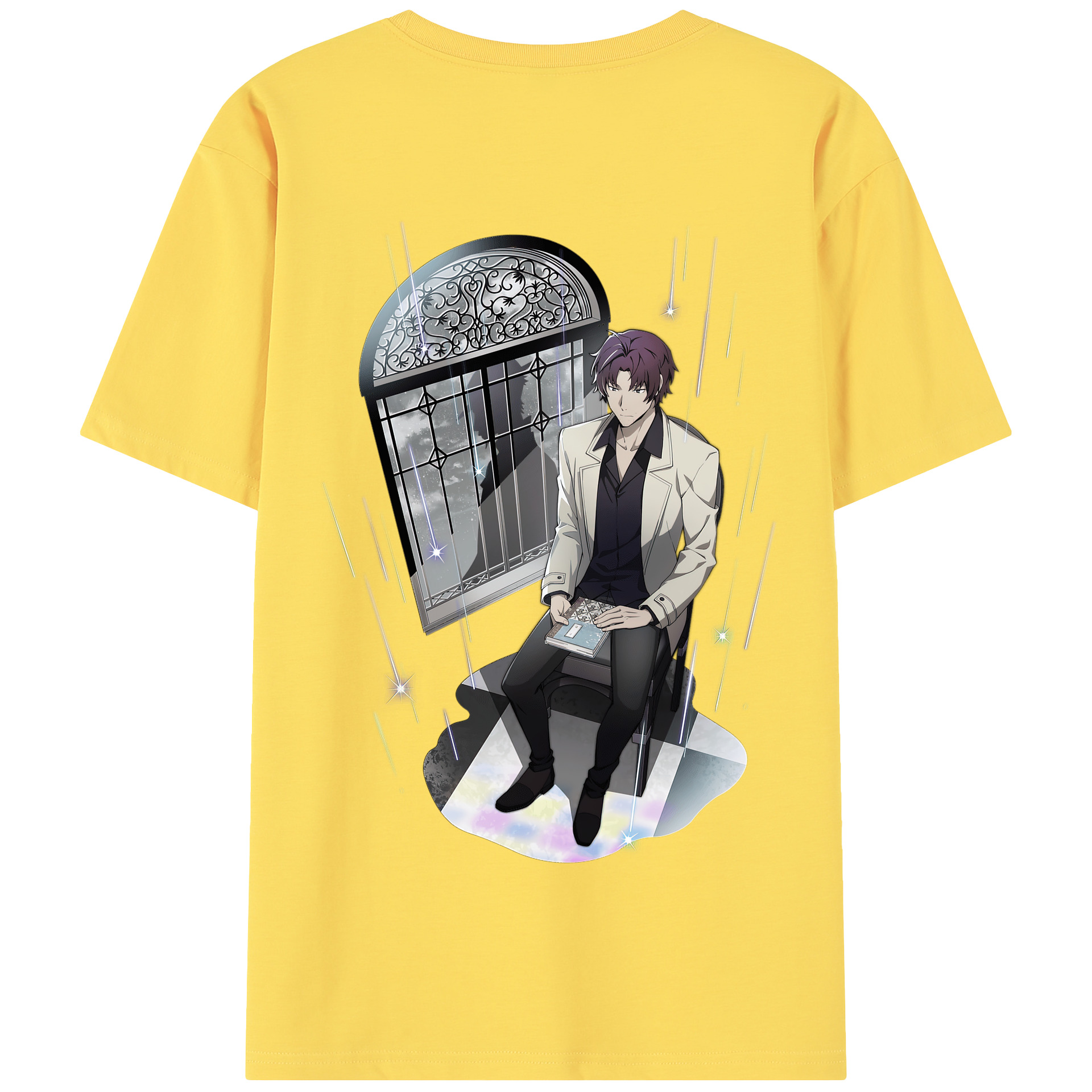 （画像用） 文豪ストレイドッグス Bungo Stray Dogs 綿100％半袖Tシャツ（背面プリント）