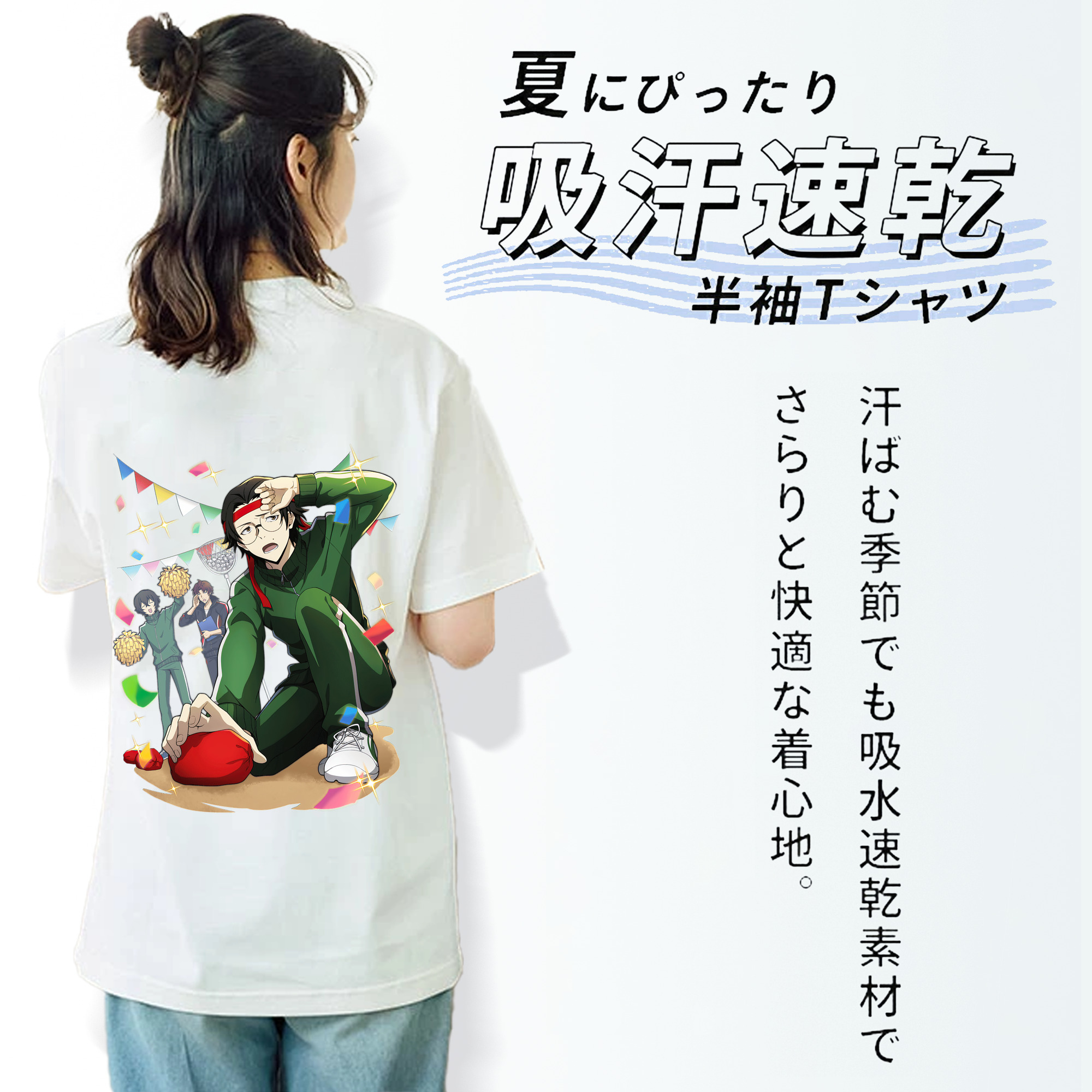 文豪ストレイドッグス Bungo Stray Dogs 綿100％半袖Tシャツ（背面プリント）